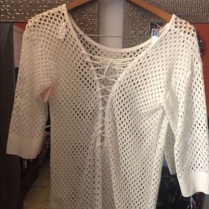 White Bathingsuit beach cover👙🌊🌞